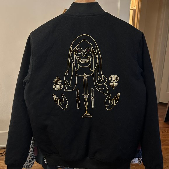 Drop Dead Clothing - Lifetaker Bomber Jacket - SIZE M - Picture 1 of 7
